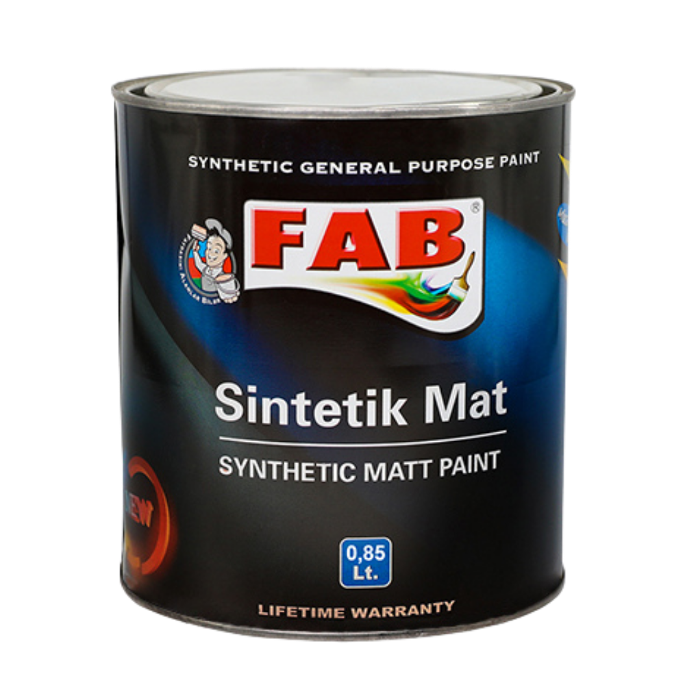 FAB SİNTETİK MAT BOYA 0,85 L