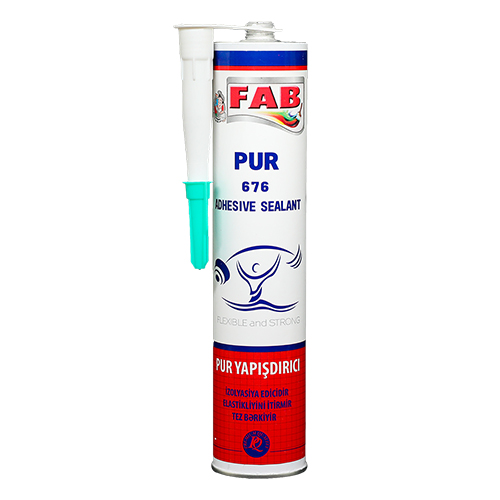 FAB PUR 676 PUR DƏMİR YAPIŞQANI BOZ (PA - 45) 310 ml